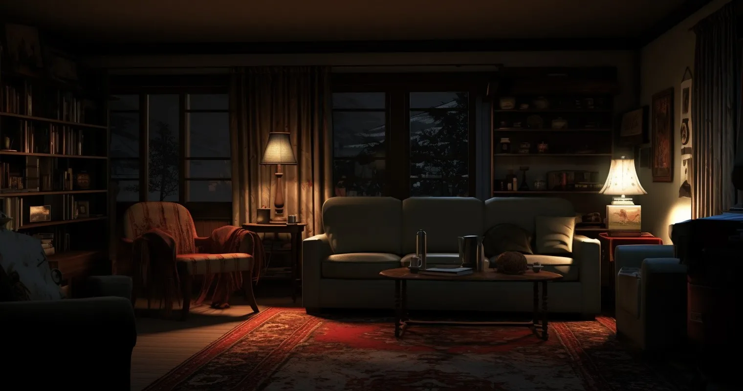 Flickering Lights in a Living Room
