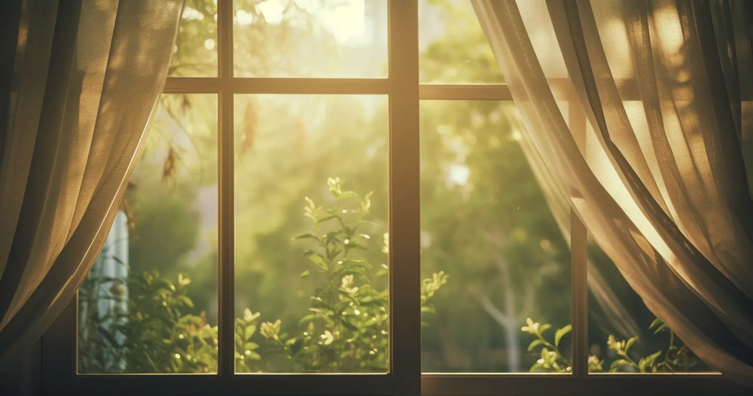 Fresh Air Through An Open Window
