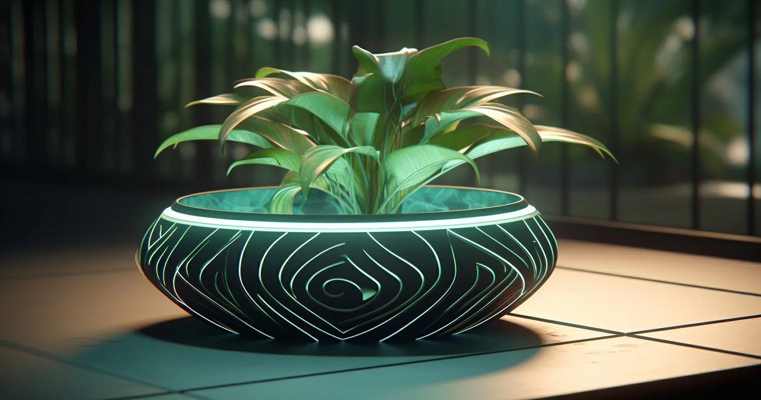 Futuristic Biodegradable Pot Design