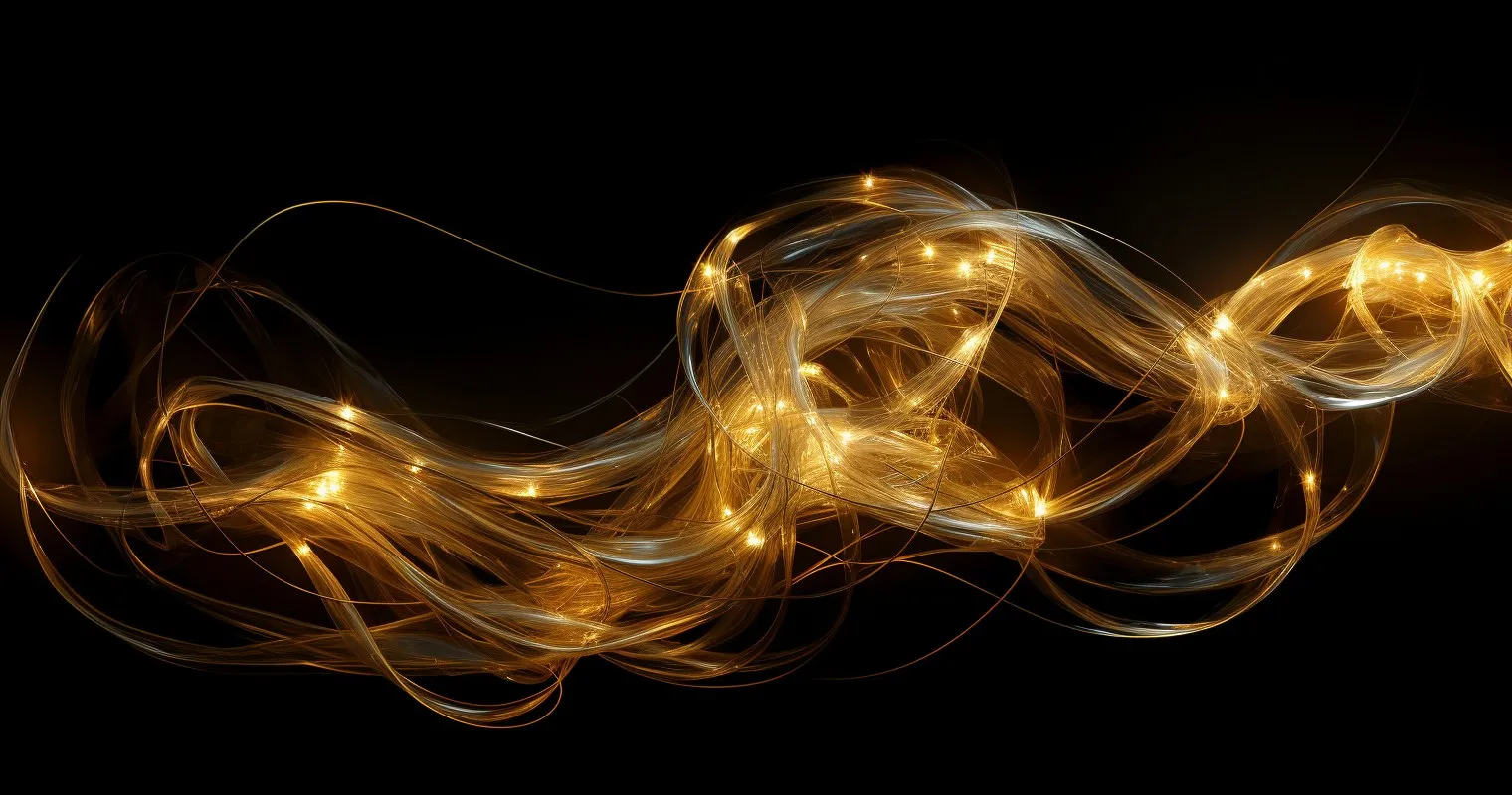 Gold and Silver Wires Arrangement