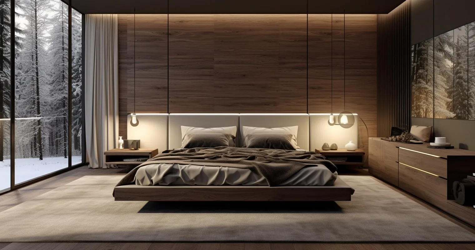 Golden Ratio in Nature-Inspired Bedroom