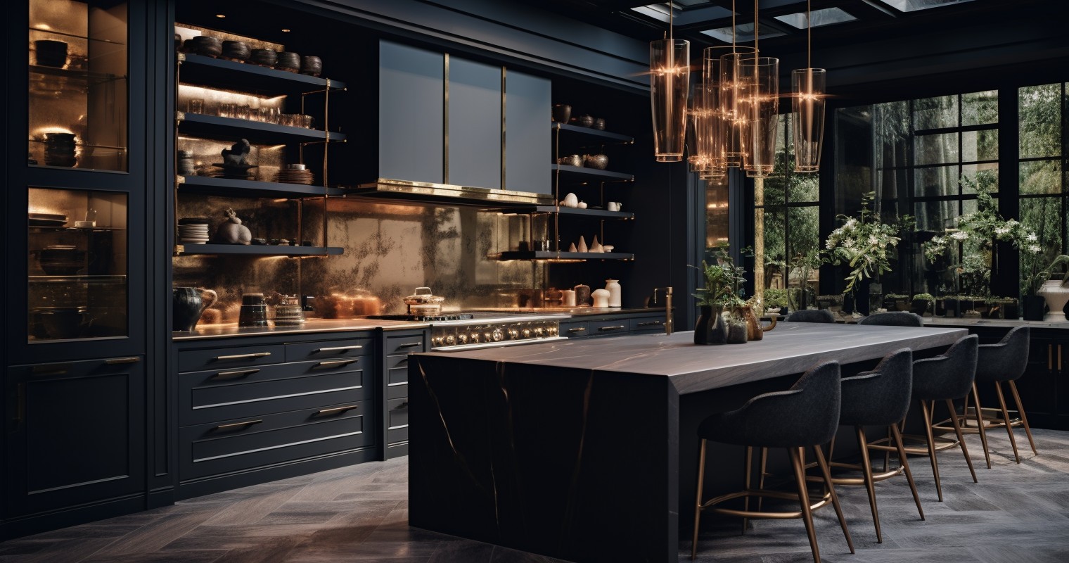 Gourmet Moody Kitchen Space