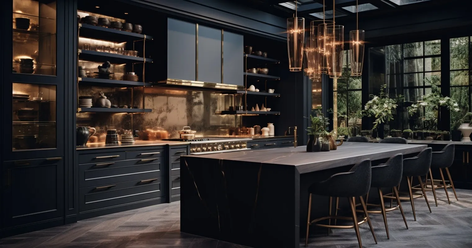 Gourmet Moody Kitchen Space
