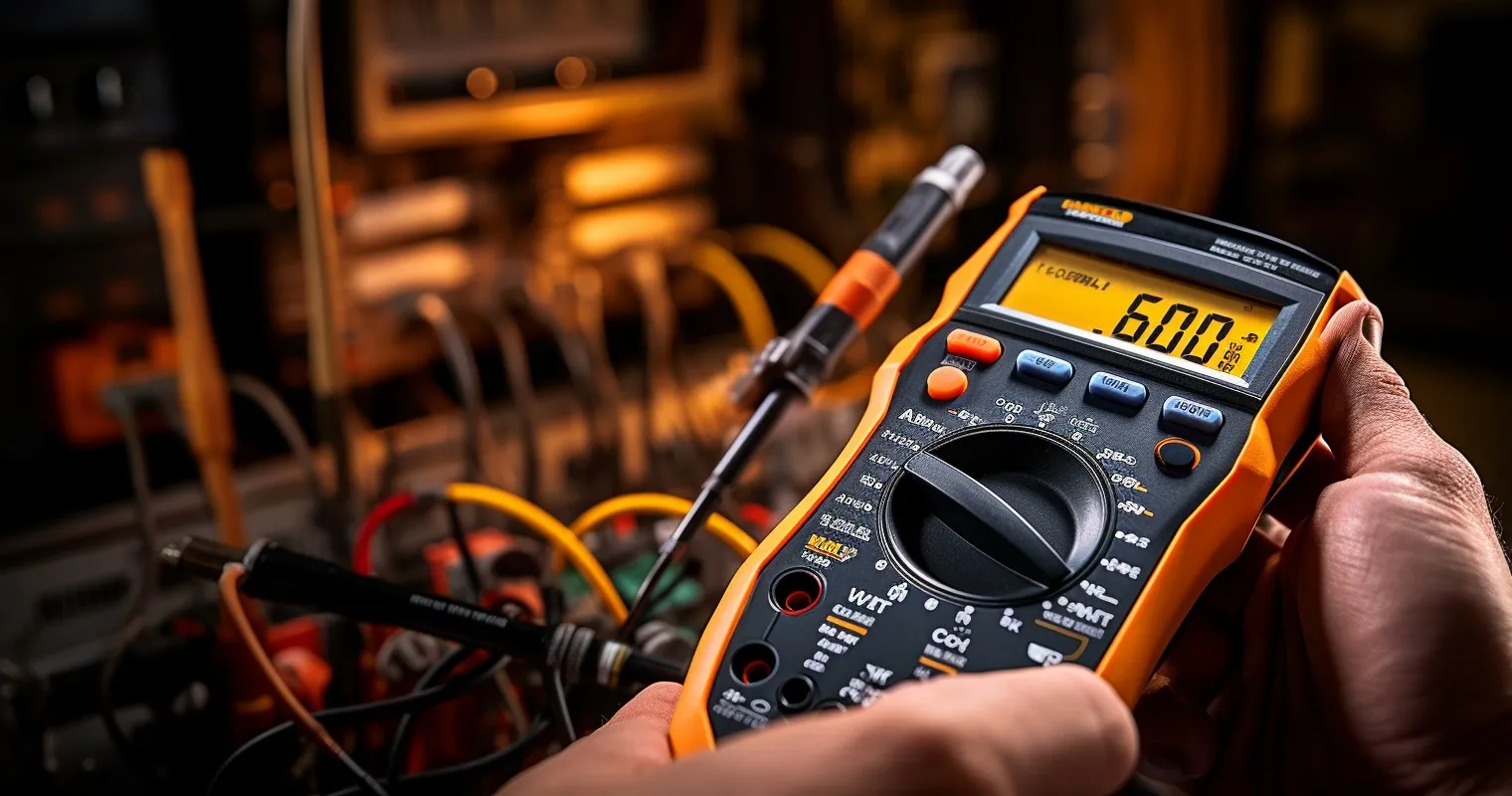 Hand Holding Multimeter