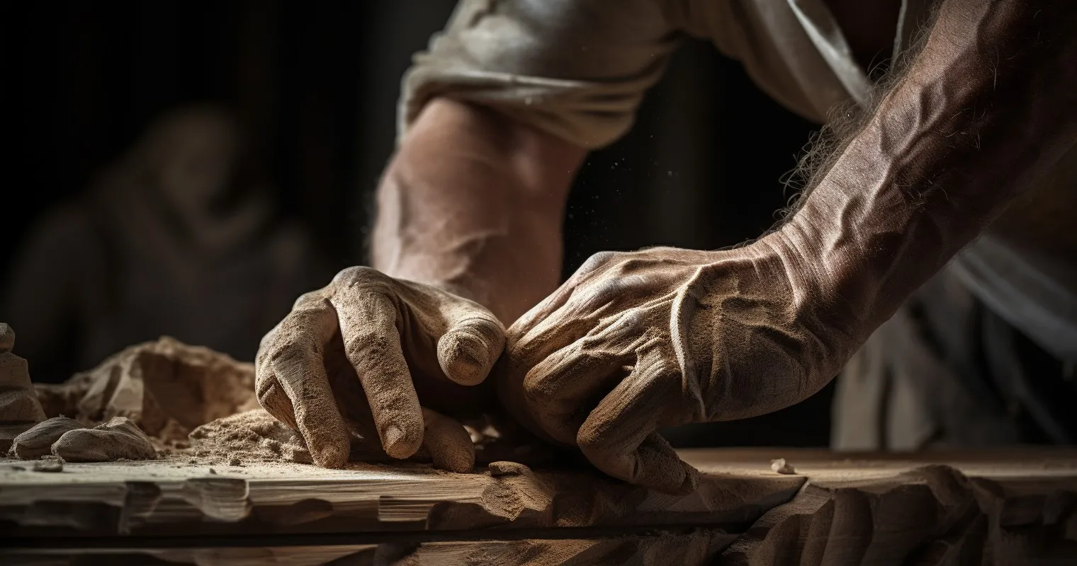 Hands Crafting Materials