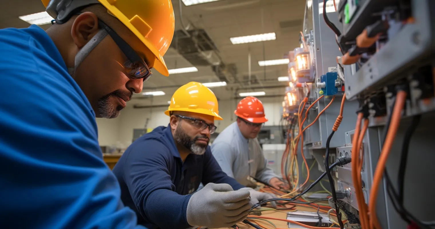 Healthcare Professionals Undergoing Electrical Safety Training