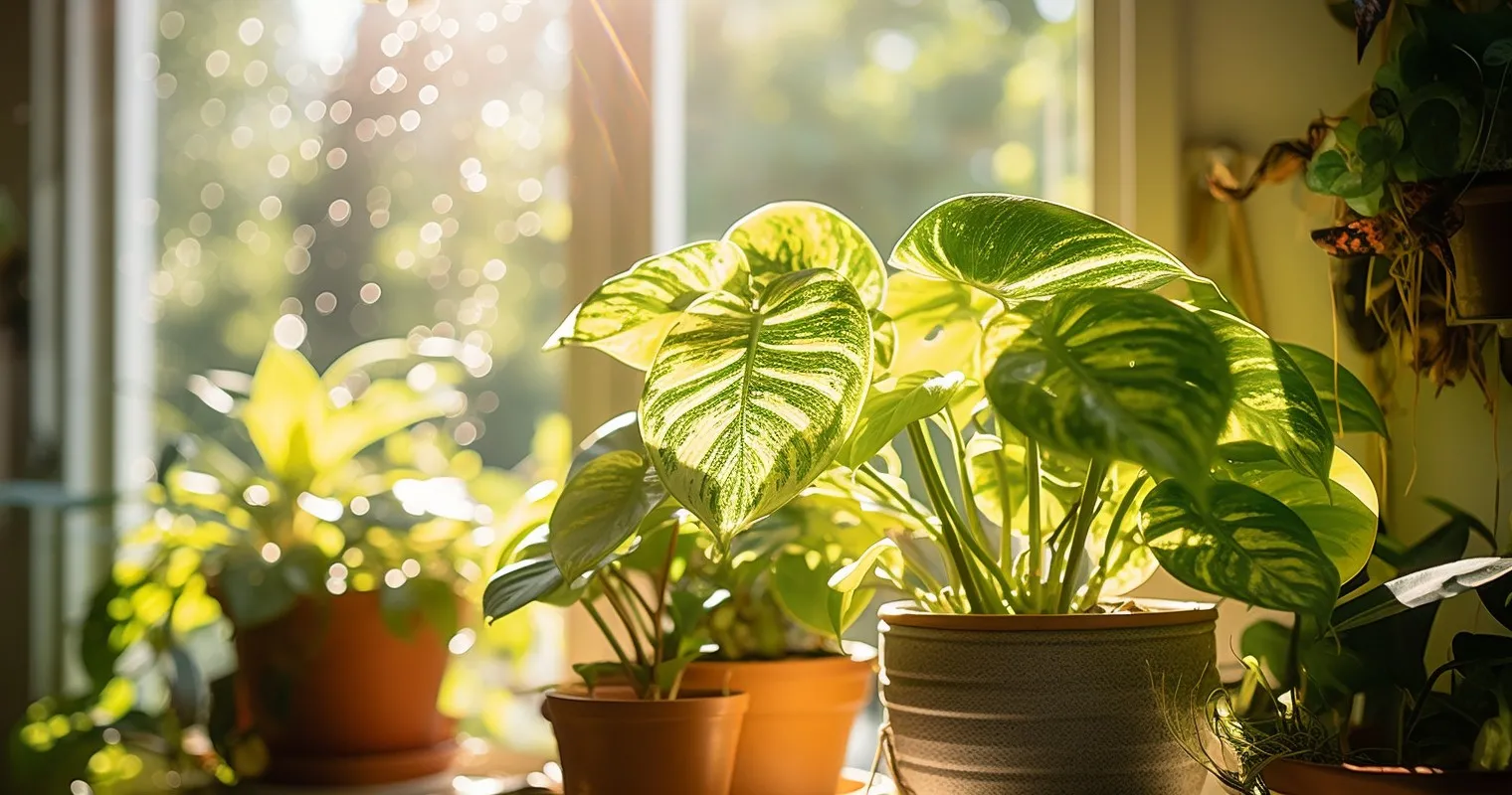 Healthy Houseplant With Vibrant Foliage