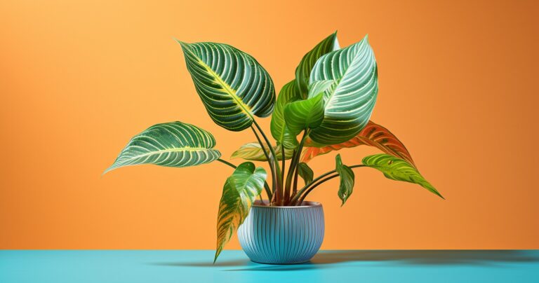 Healthy Houseplant with Brown Tips