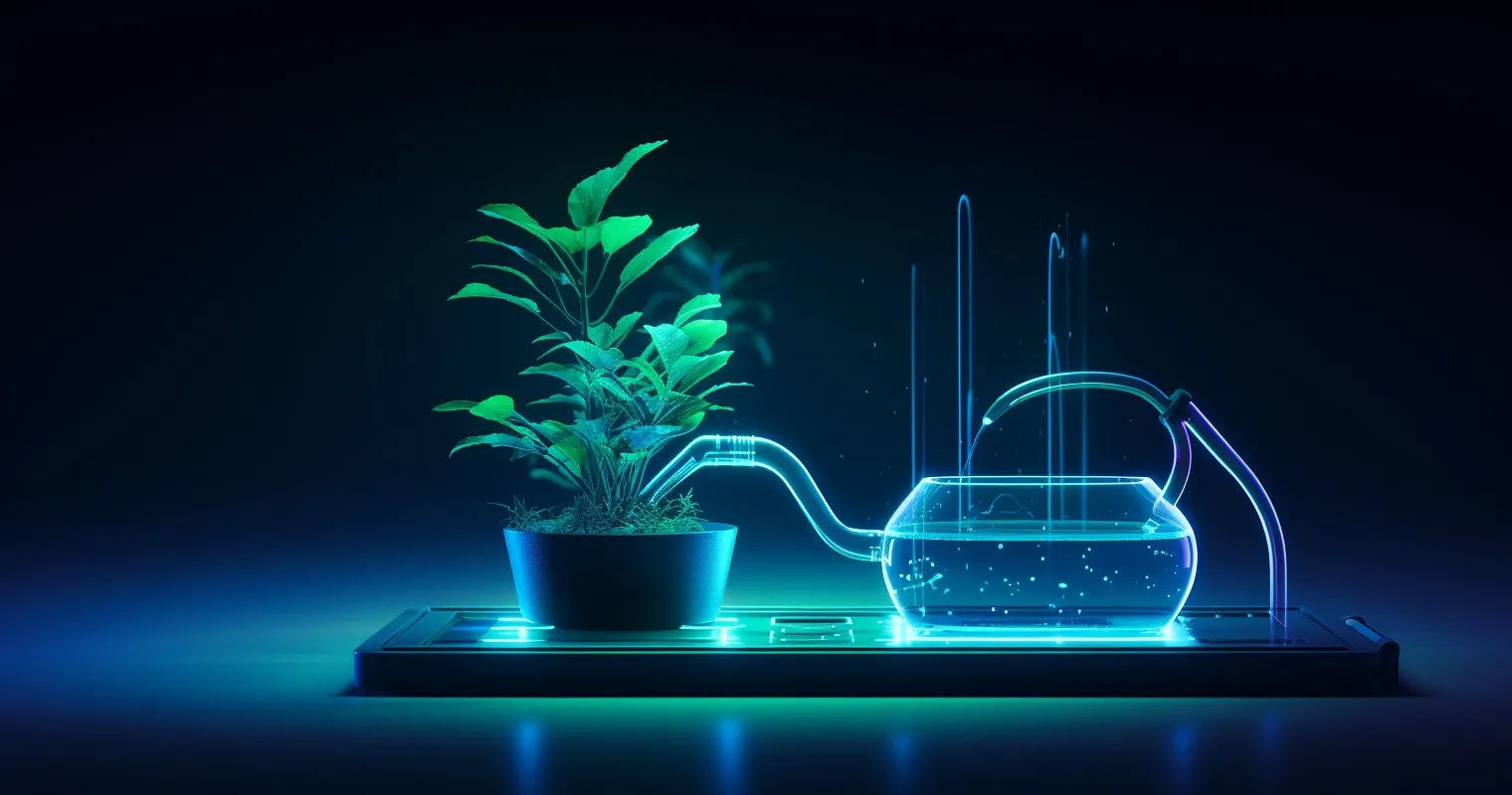 Hi-Tech Plant Care App-controlled watering