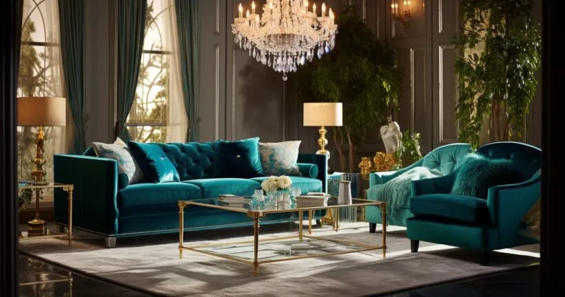 Hollywood Glam Luxurious Living Room