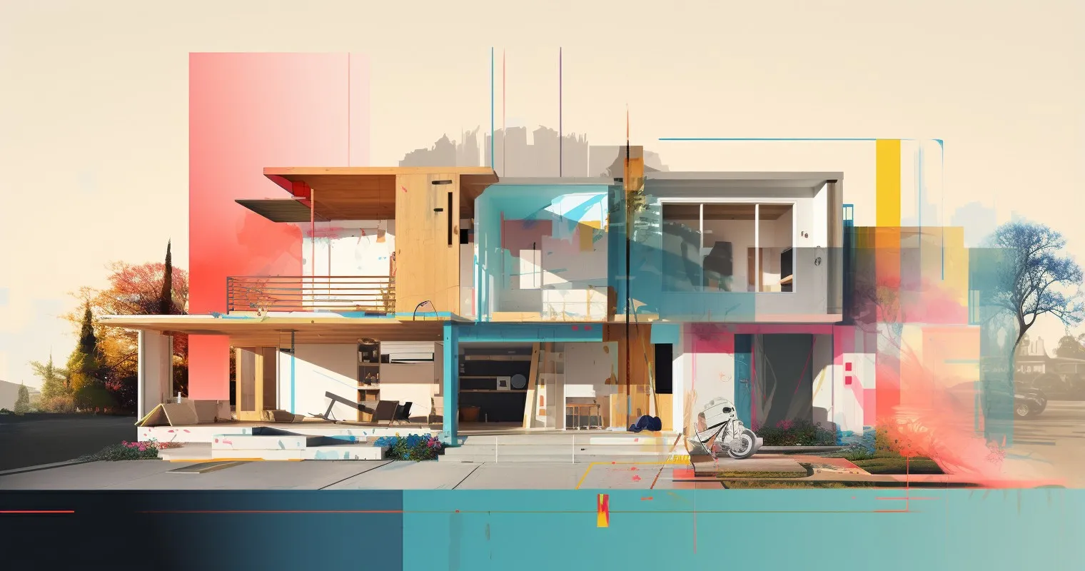 Home Renovation Process Collage