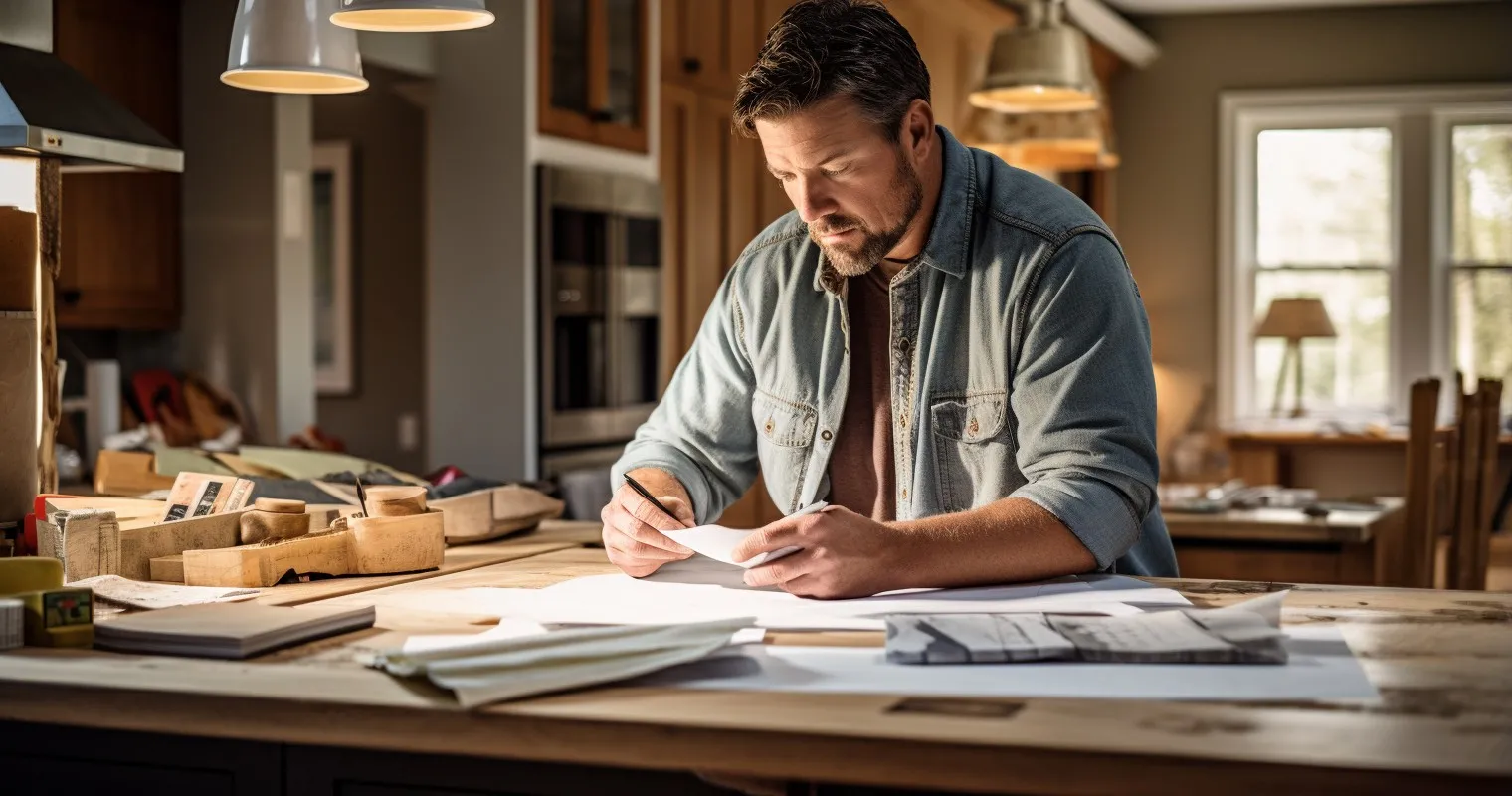 Homeowner Reviewing Progress