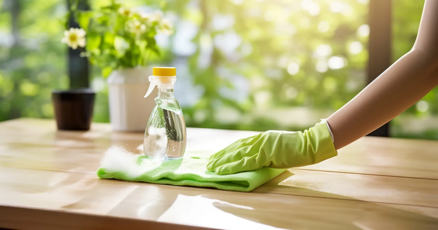 House Cleaner Using Eco-Friendly Products