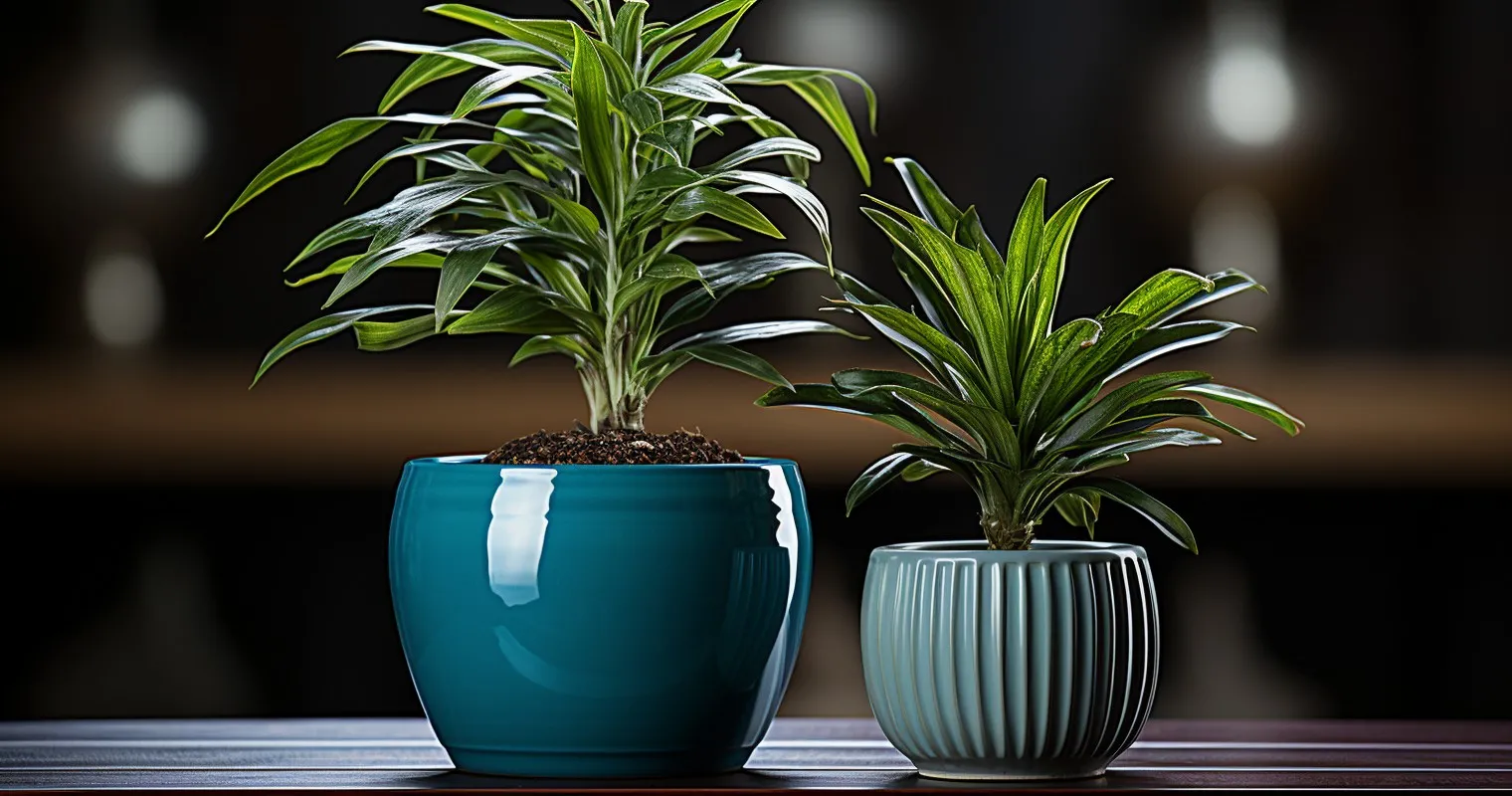 Houseplant In A Bigger Pot