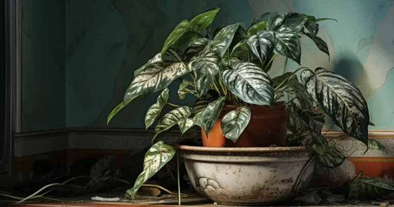Houseplant Infested with Mold
