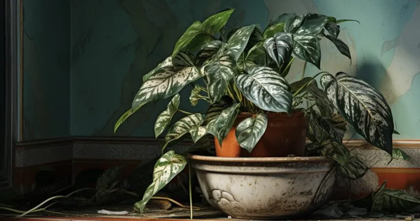 Houseplant Infested with Mold