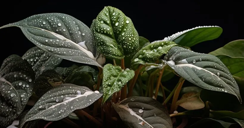 Houseplant Infested with Thrips