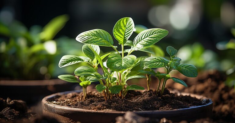 Houseplant With Root-Bound Roots