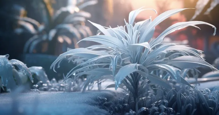 Houseplant in Winter Wonderland
