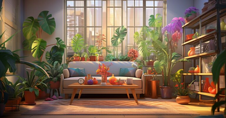 Houseplant oasis Lush indoor garden
