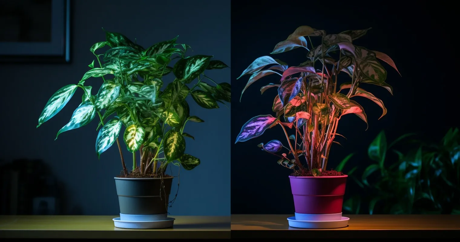 Houseplant thriving after proper fertilization