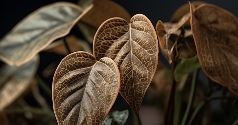 Houseplant with Brown Leaves