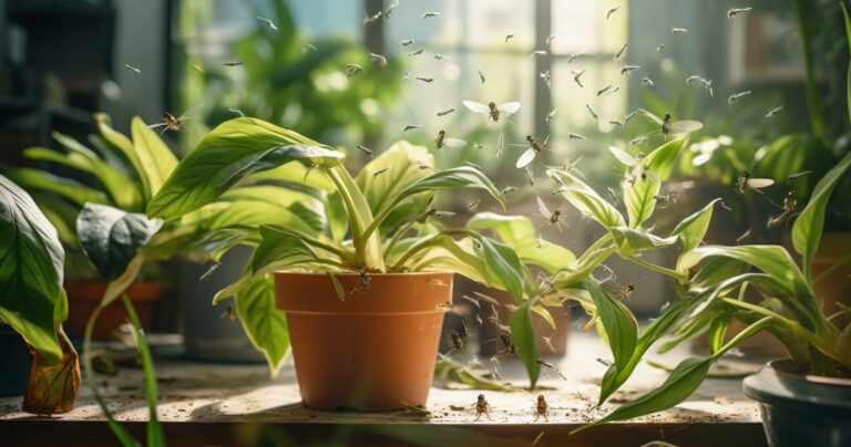 Houseplant with Gnats Infestation