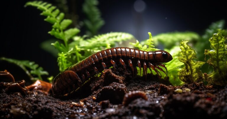 Houseplant with Millipede Infestation