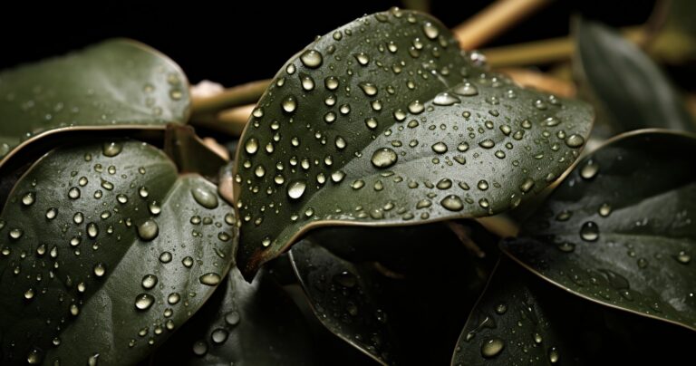 Houseplant with visible scale insects