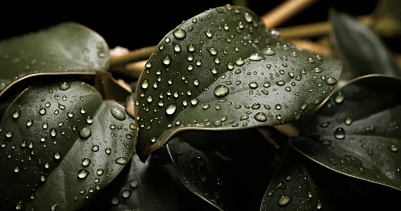 Houseplant with visible scale insects
