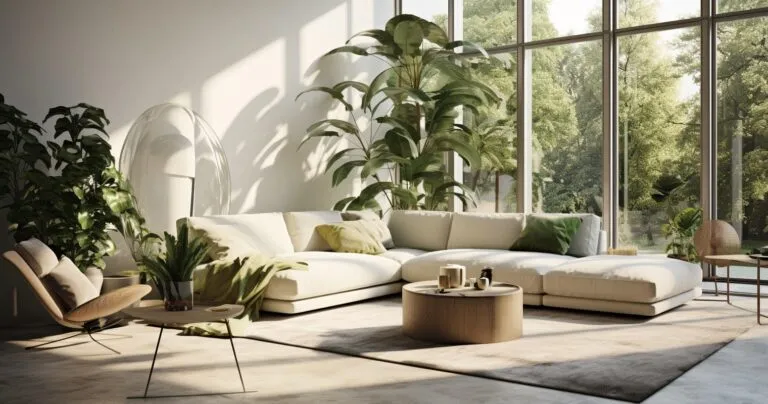 Houseplants In Modern Living Room