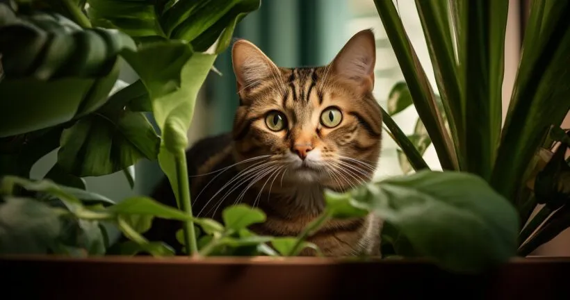 Houseplants and Cats