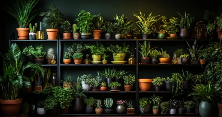 Houseplants thriving in low light