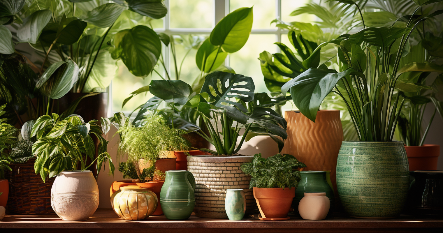 Houseplants transitioning outdoors