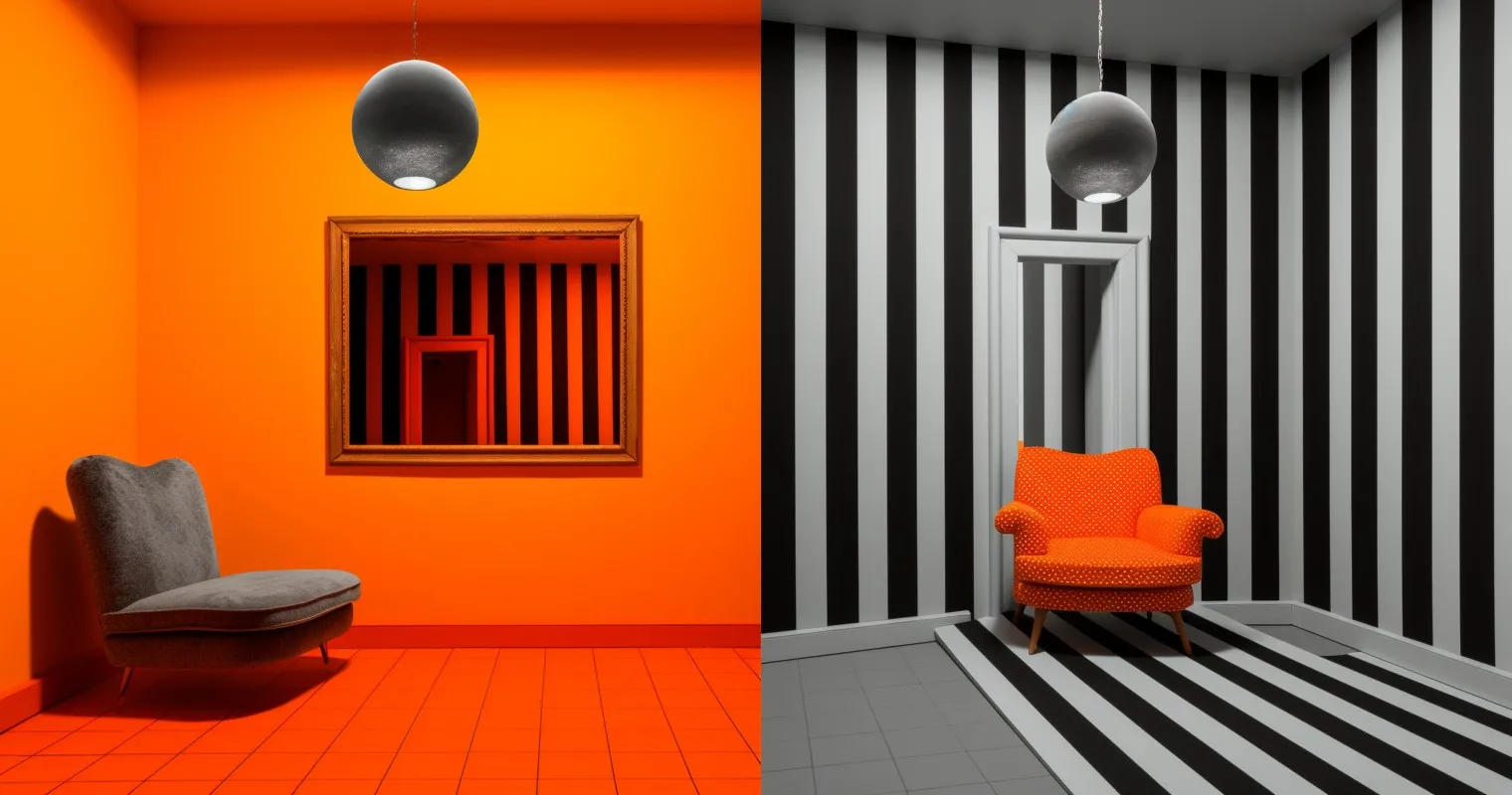 Illusions Through Radiation Spatial Transformation