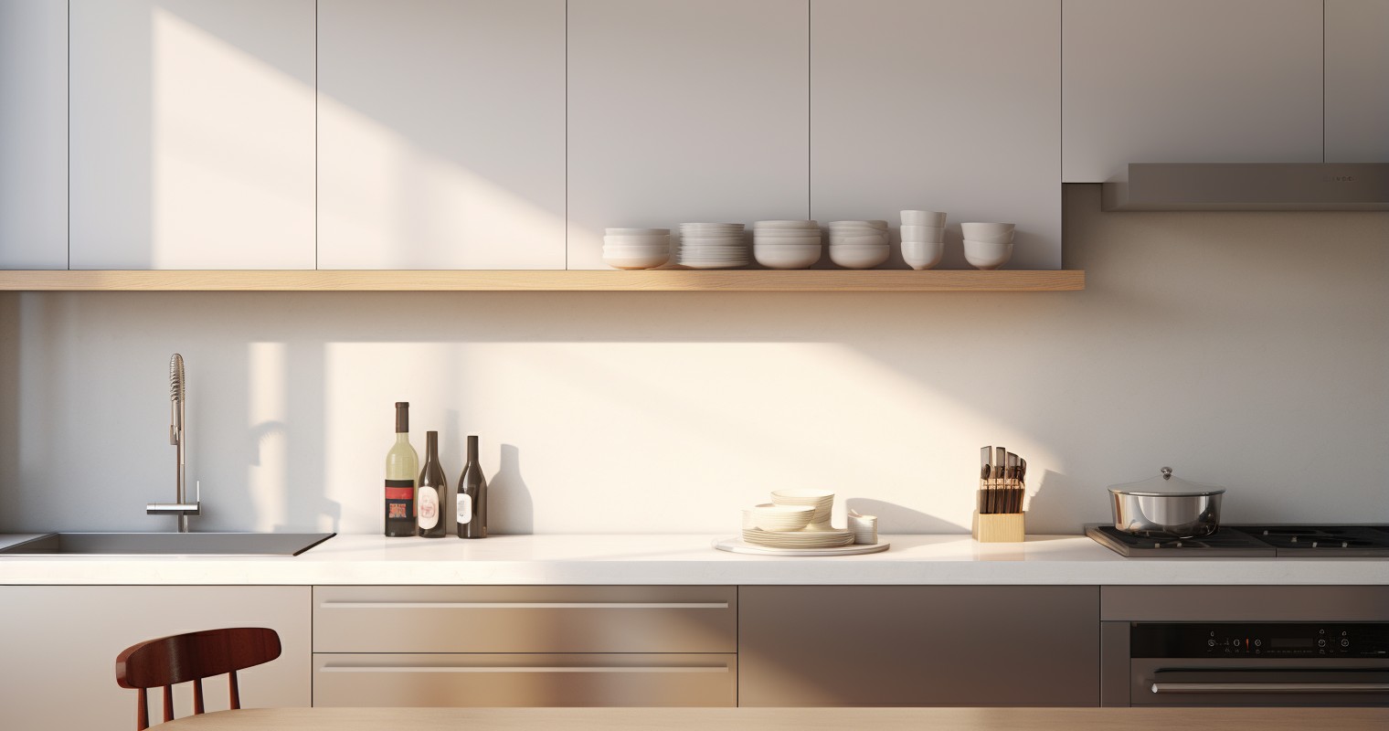Immaculate Stainless Steel Kitchen