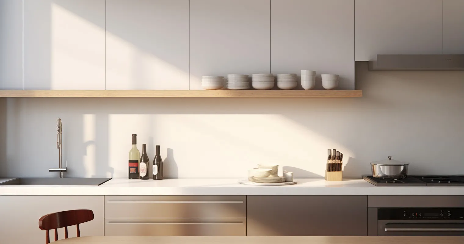 Immaculate Stainless Steel Kitchen