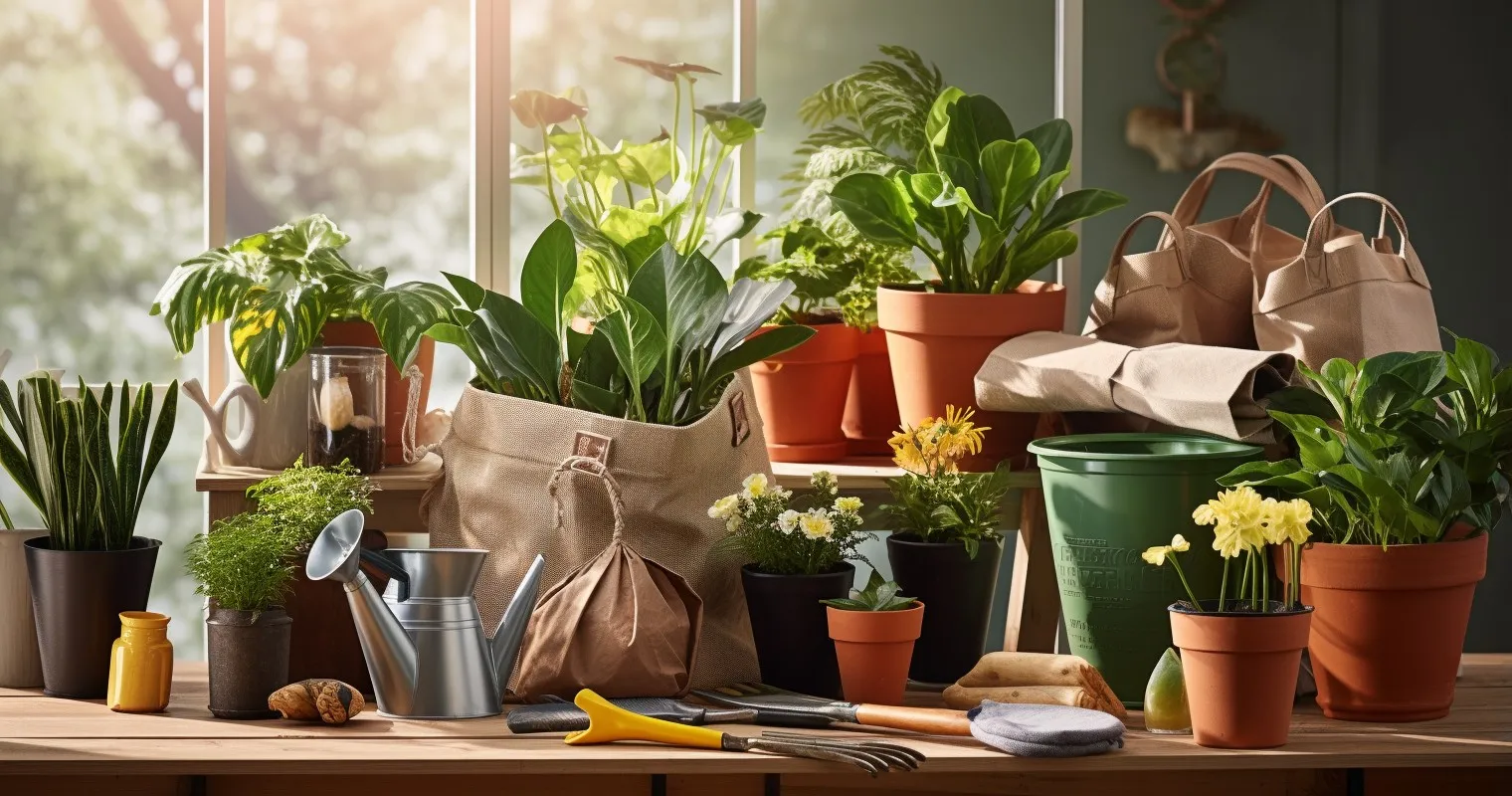 Indoor Plant Transplanting Tools And Supplies