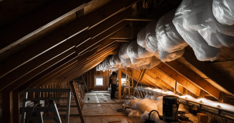 Insulated Wiring in Attic