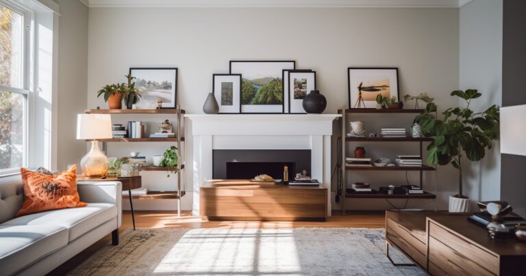 Interior Designer Creating a Serene Living Space