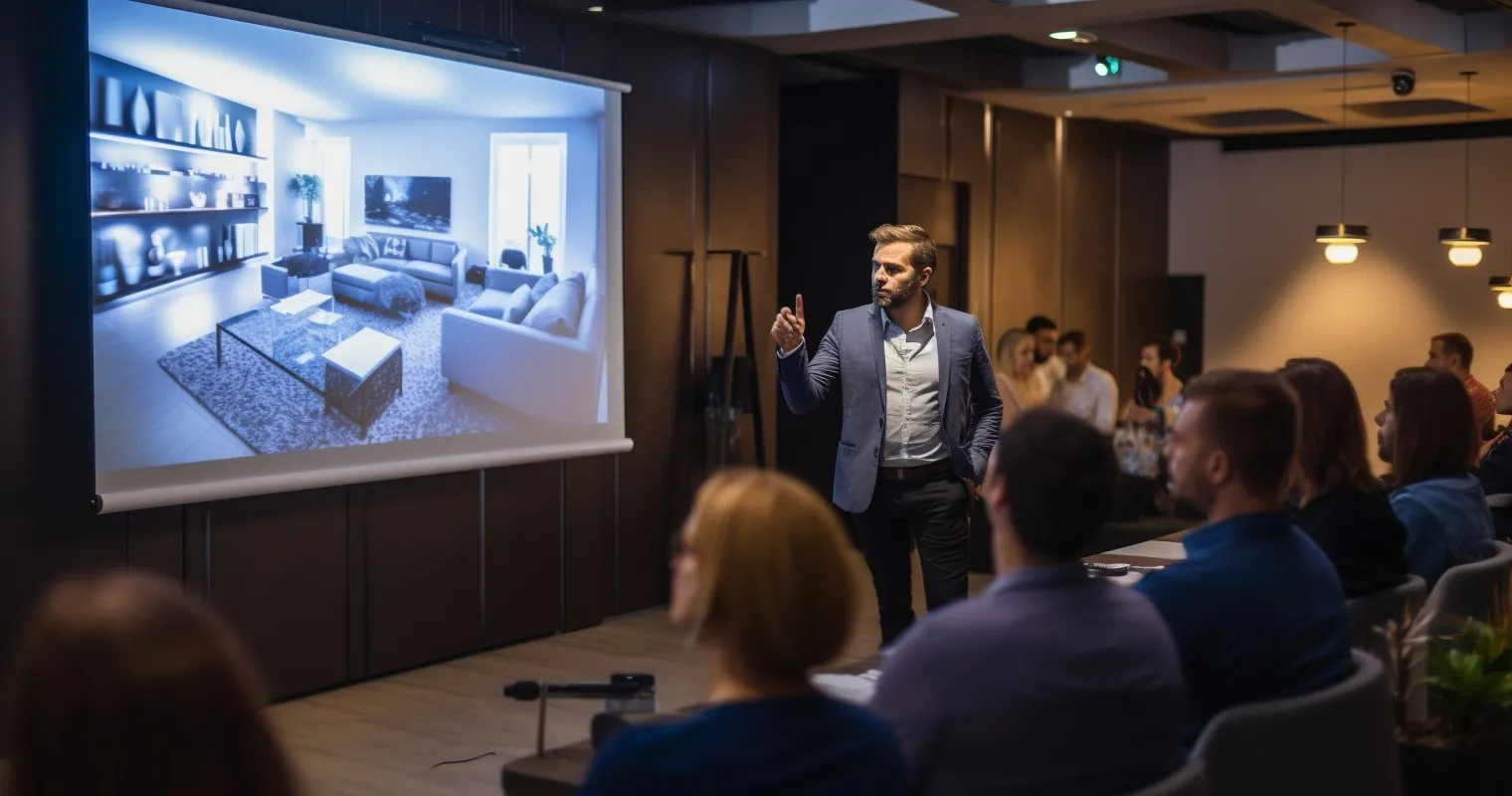 Interior Designer Participating In A Design Seminar