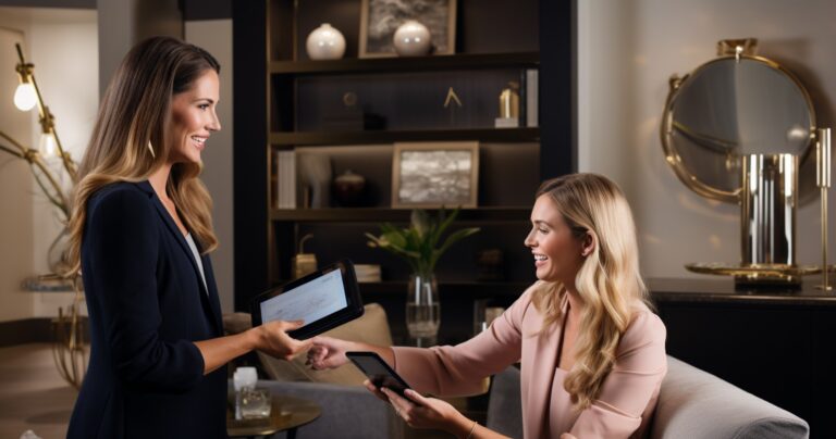 Interior Designer Showcasing Portfolio