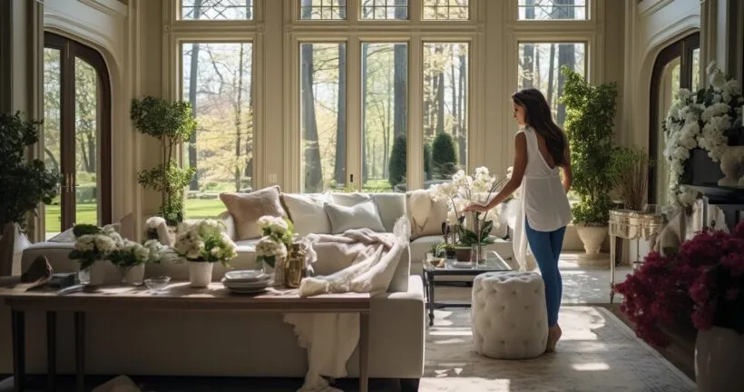 Interior Designer Working in Elegant Space
