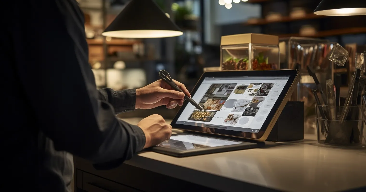 Interior Design Concepts On A Tablet