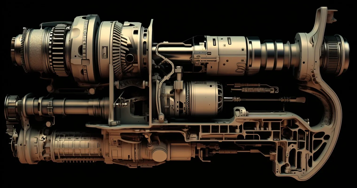 Internal Mechanism of a Hammer Drill
