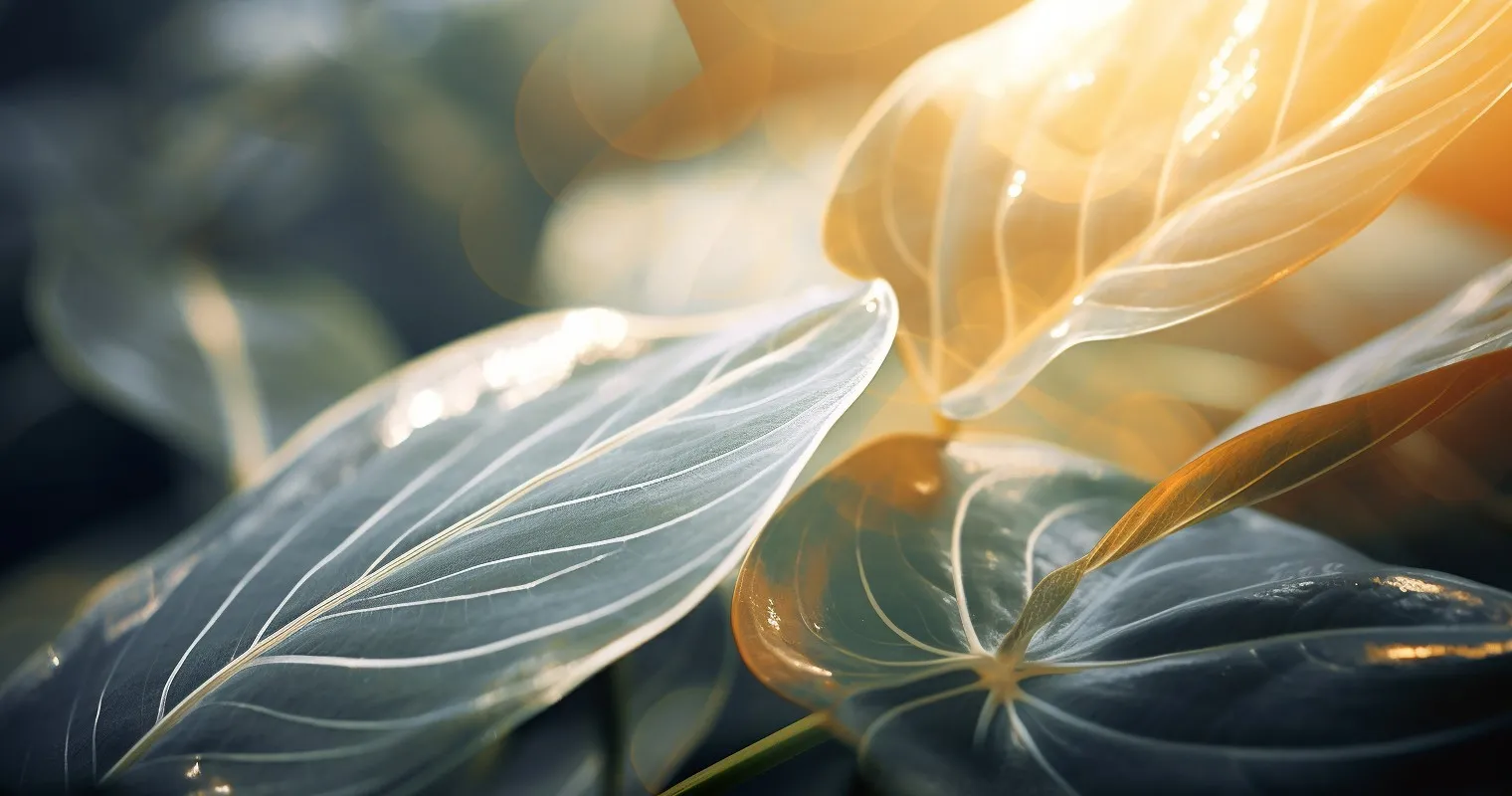 Intimate Close-up Of Imperfect Leaf Detail