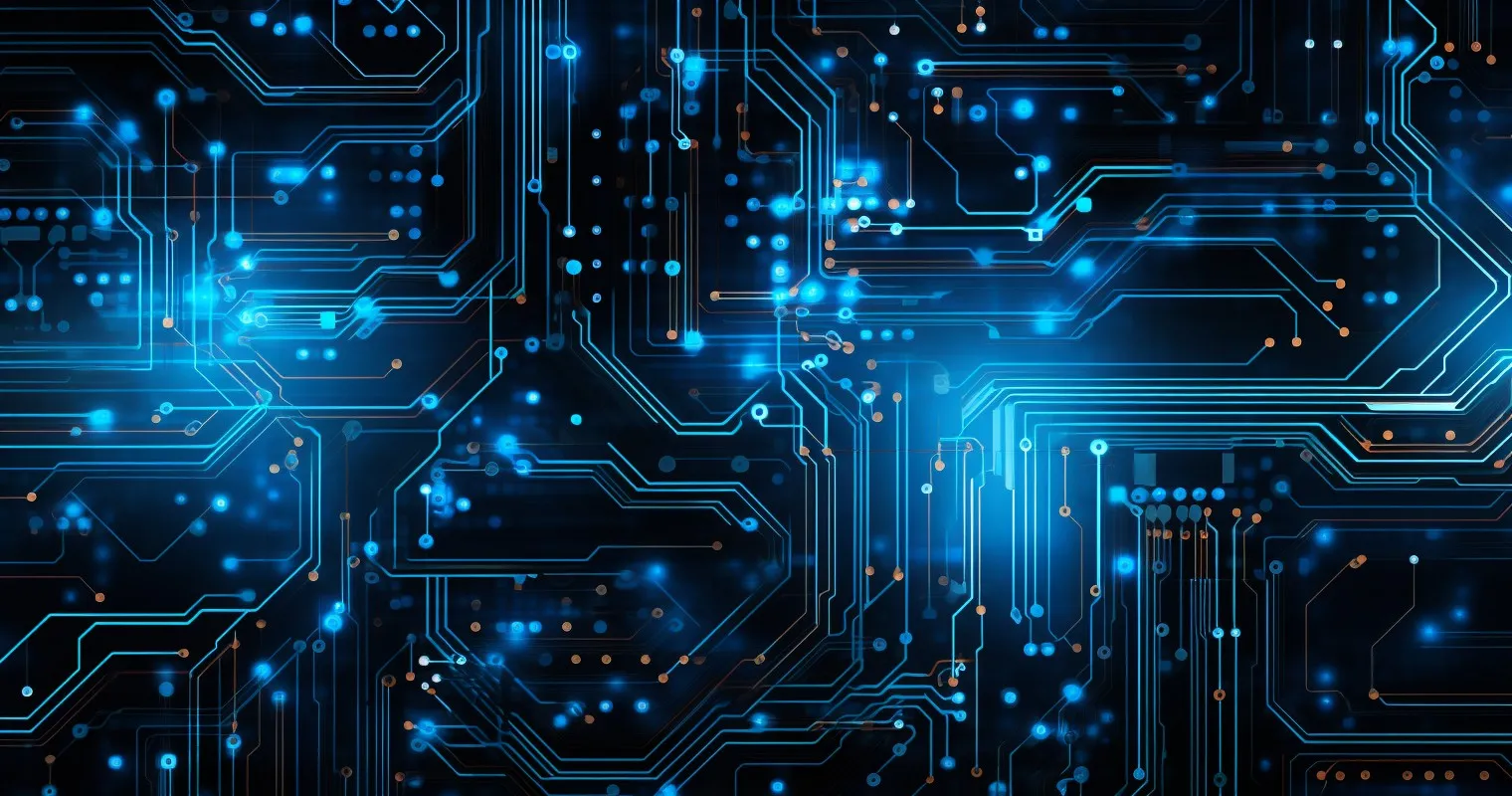 Intricate Electrical Circuit Pattern
