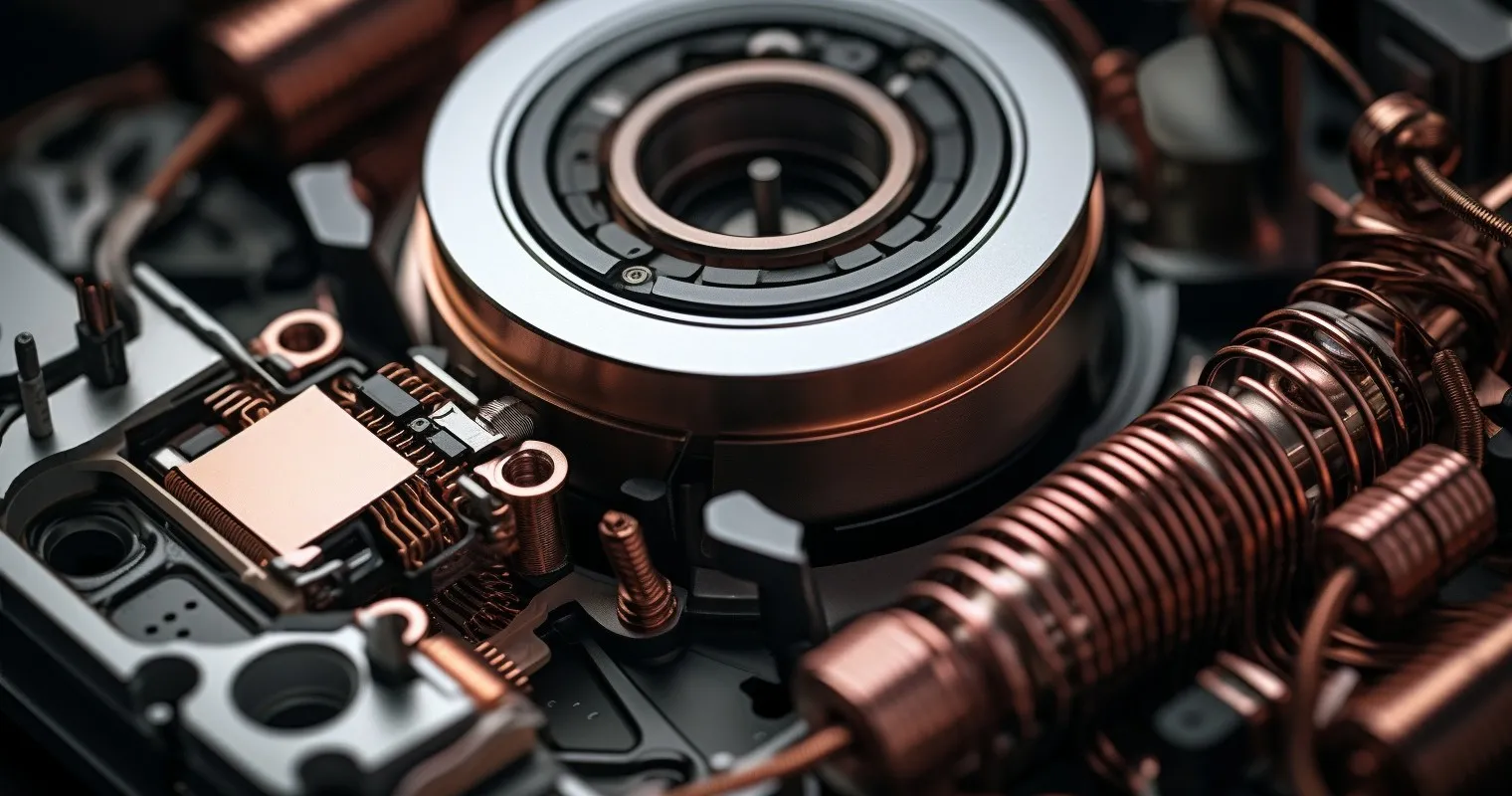 Intricate Inner Workings of a Brushless Motor