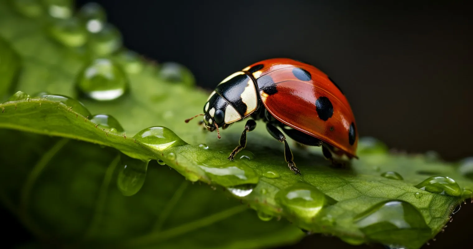 Ladybug Feasting on Mealy Bugs