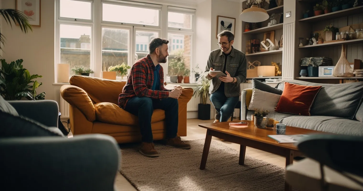 Landlord And Tenant Discussing Tool Safety